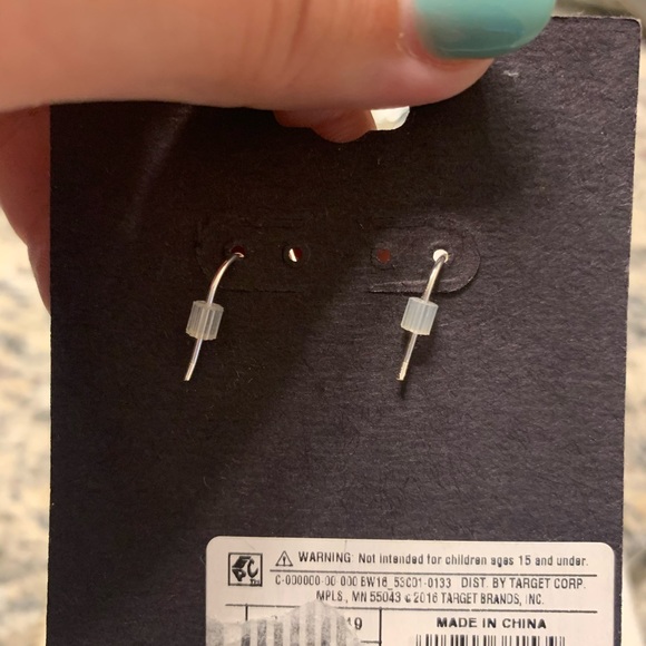 Sterling silver raindrop earrings - Picture 2 of 3